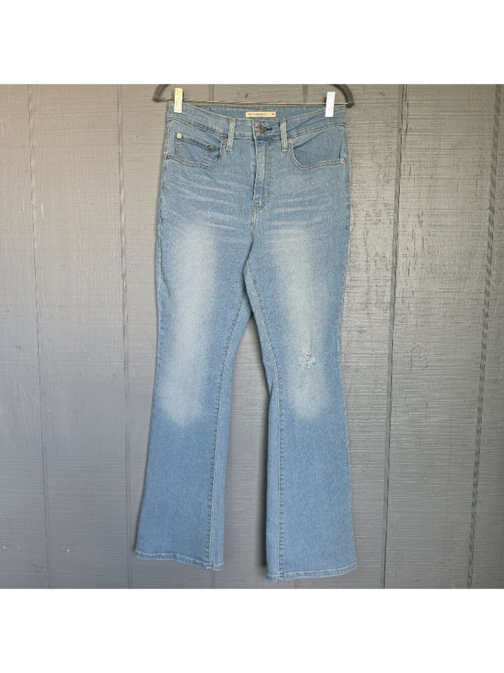 Levi’s 725 High Rise Bootcut Jeans Women’s Sz 30 Light Wash Stretch Western Y2K